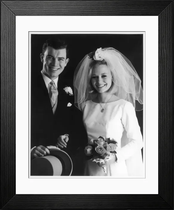Framed Print : A Bride and Groom Framed Print : A Bride and Groom