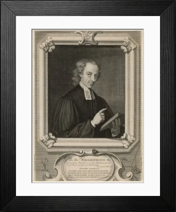 Framed Print : William Whiston Framed Print : William Whiston