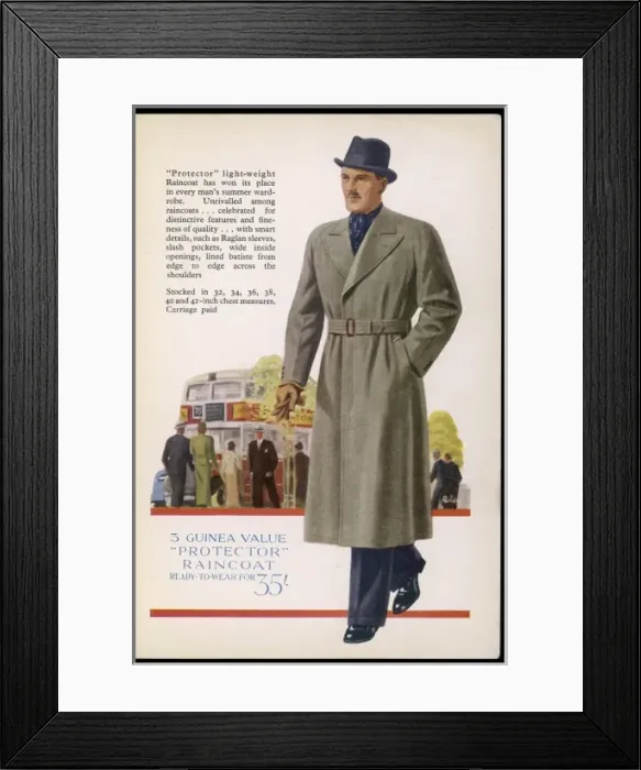 Framed Print : Raincoat 1939 Framed Print : Raincoat 1939