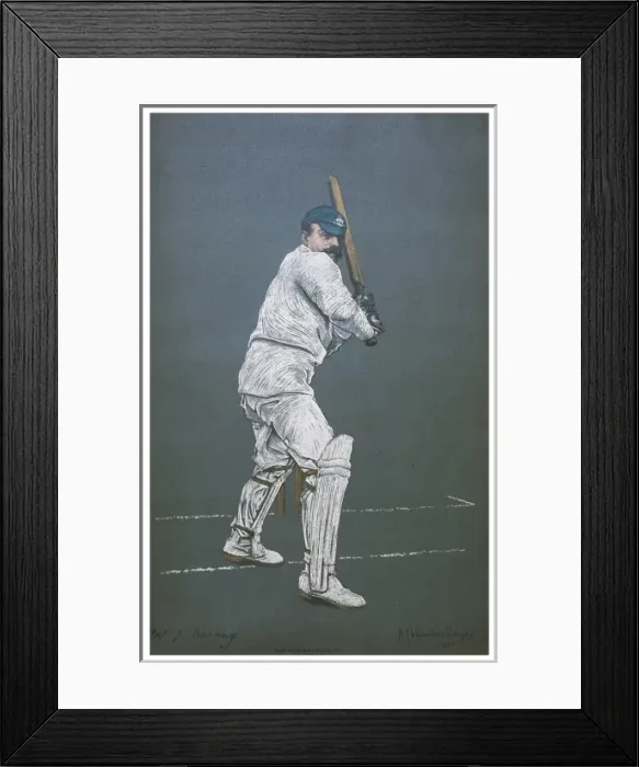 Framed Print : J Darling - Cricketer Framed Print : J Darling - Cricketer