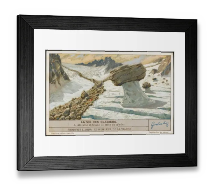Framed Print : Glaciers (Liebig) 5 Framed Print : Glaciers (Liebig) 5