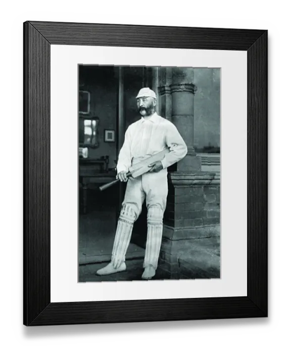Framed Print : Cricketer, E. M. Grace Framed Print : Cricketer, E. M. Grace