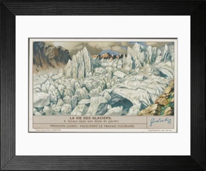 Framed Print : Glaciers (Liebig) 4 Framed Print : Glaciers (Liebig) 4