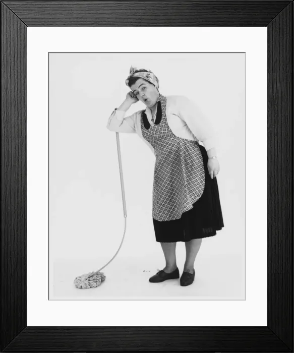 Framed Print : Female Model Cleaner Framed Print : Female Model Cleaner