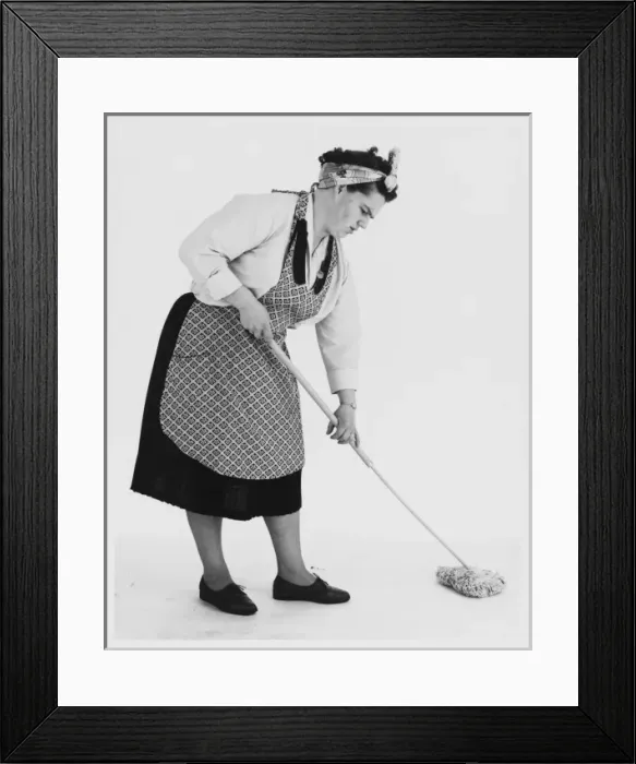 Framed Print : Female Model Cleaner Framed Print : Female Model Cleaner
