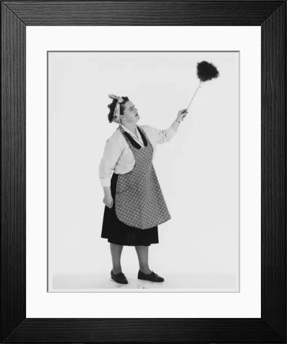 Framed Print : Female Model Cleaner Framed Print : Female Model Cleaner