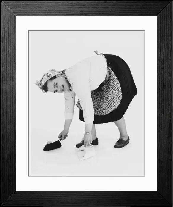 Framed Print : Female Model Cleaner Framed Print : Female Model Cleaner