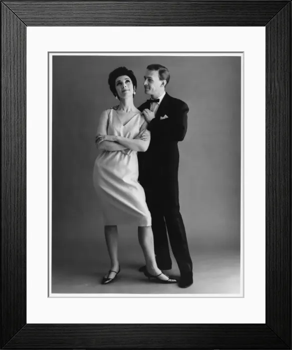 Framed Print : Couple in Formal Dress Framed Print : Couple in Formal Dress