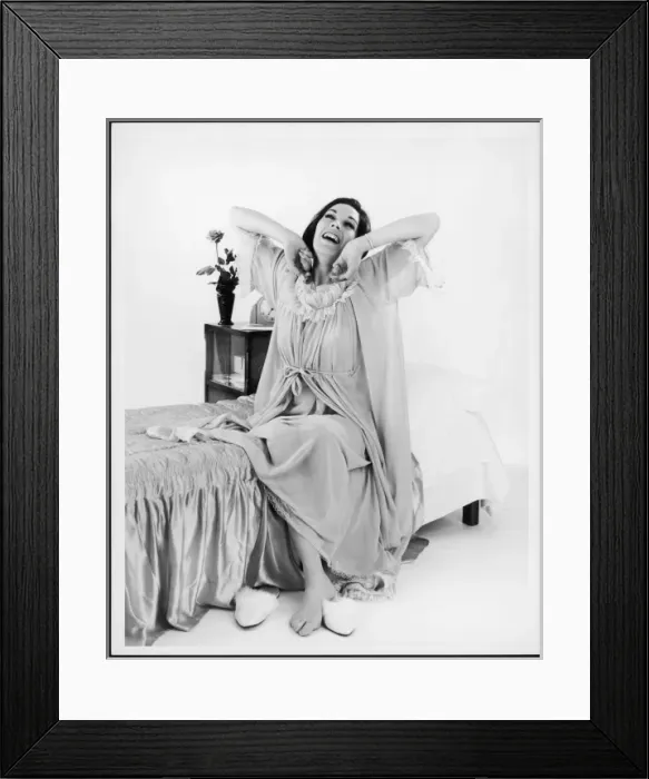 Framed Print : Female Model Waking Up Framed Print : Female Model Waking Up