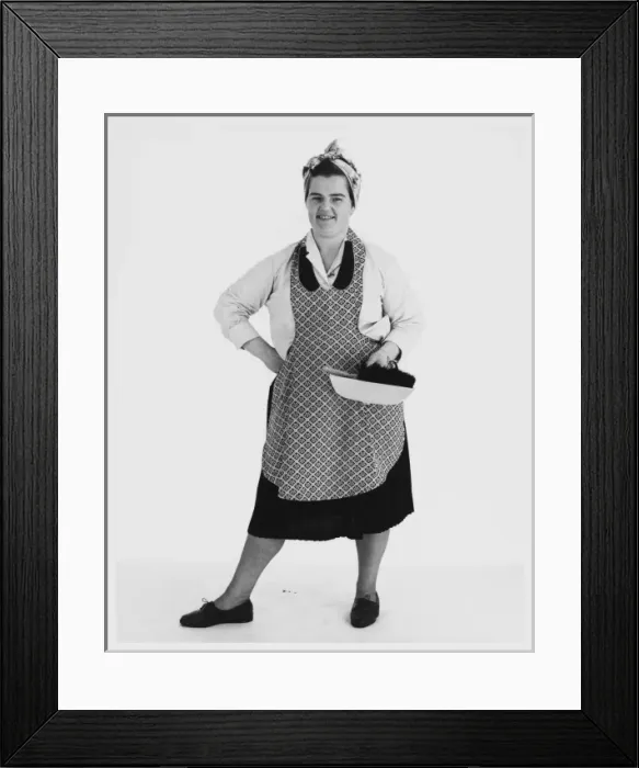 Framed Print : Female Model Cleaner Framed Print : Female Model Cleaner