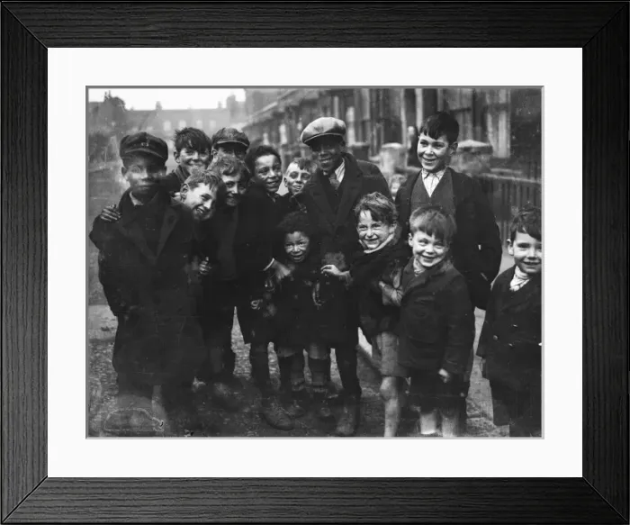 Framed Print : Children on a Street Framed Print : Children on a Street