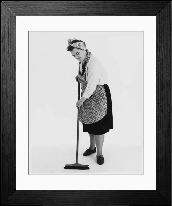 Framed Print : Female Model Cleaner Framed Print : Female Model Cleaner