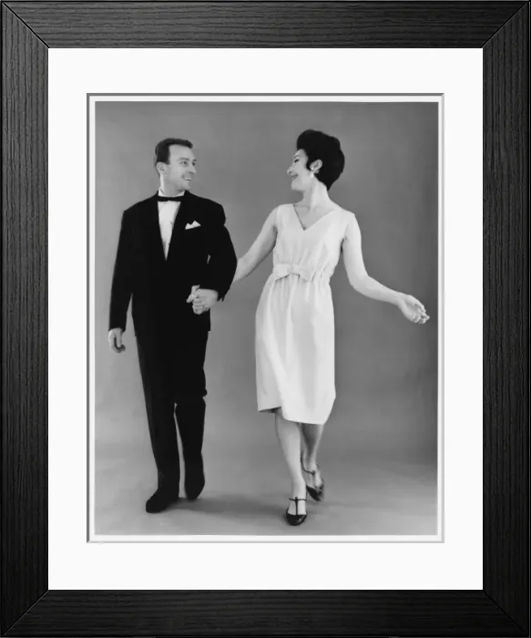 Framed Print : Couple in Formal Dress Framed Print : Couple in Formal Dress
