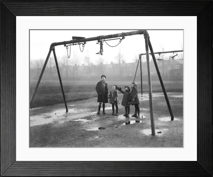 Framed Print : Tangled Swings Framed Print : Tangled Swings