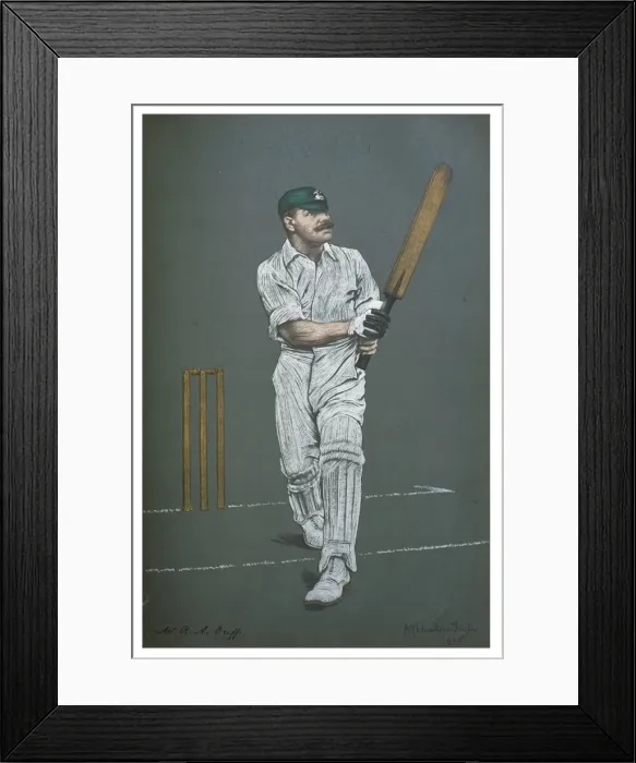 Framed Print : R a Duff - Cricketer Framed Print : R a Duff - Cricketer