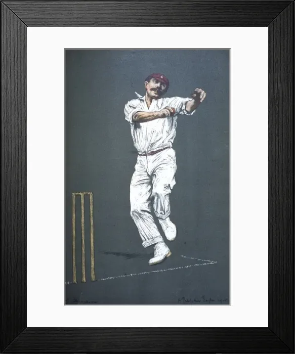 Framed Print : G J Thompson - Cricketer