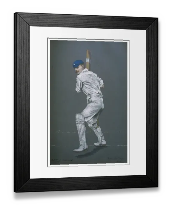 Framed Print : C J Burnup - Cricketer