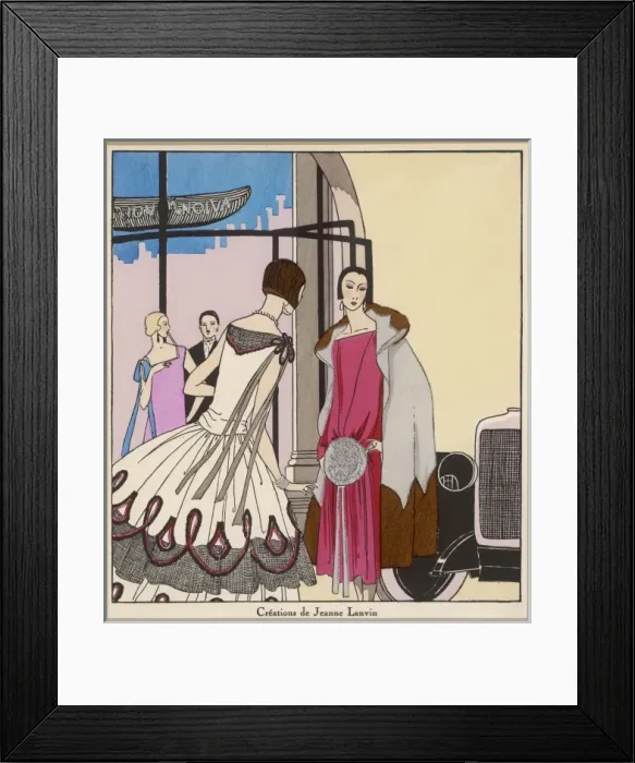 Framed Print : Lanvin / Evening Dress Framed Print : Lanvin / Evening Dress
