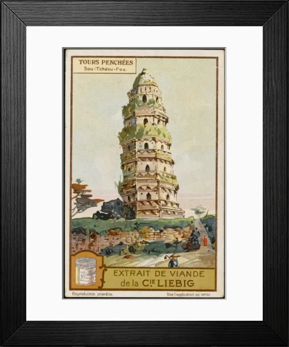 Framed Print : Tower at Sou-Tcheou-Fou Framed Print : Tower at Sou-Tcheou-Fou