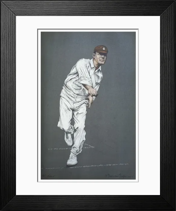 Framed Print : W Lees - Cricketer Framed Print : W Lees - Cricketer