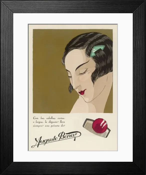Framed Print : Auguste Bonaz Comb Framed Print : Auguste Bonaz Comb