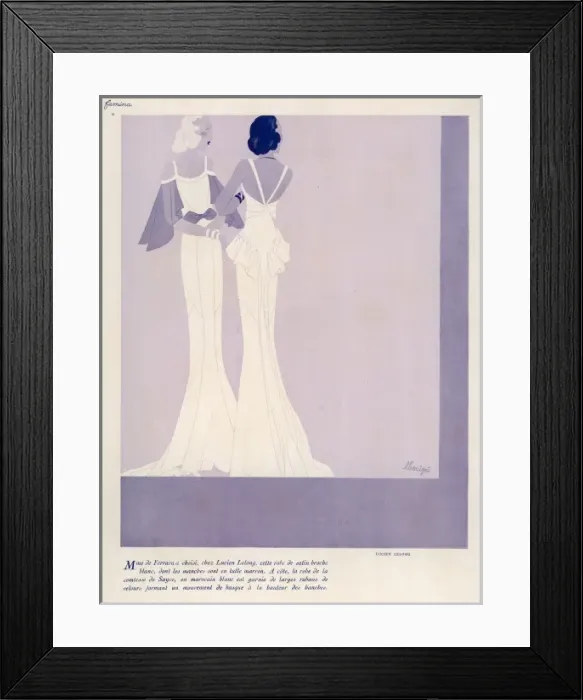 Framed Print : Lucien Lelong / Dresses Framed Print : Lucien Lelong / Dresses