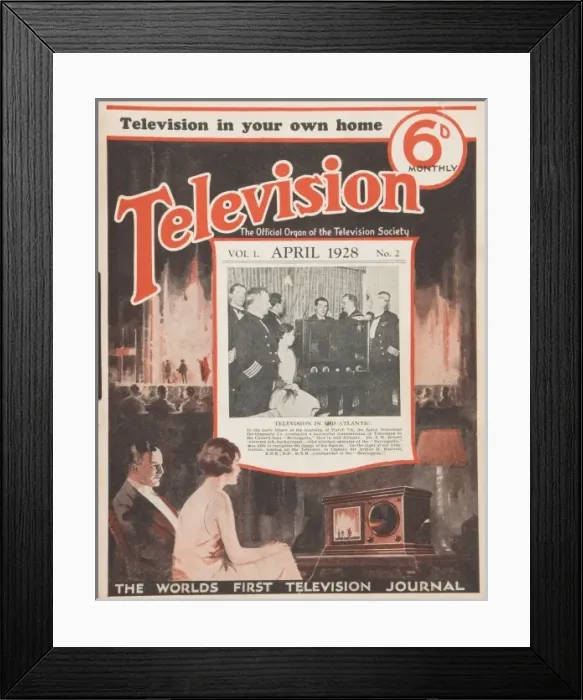 Framed Print : Television magazine cover Framed Print : Television magazine cover