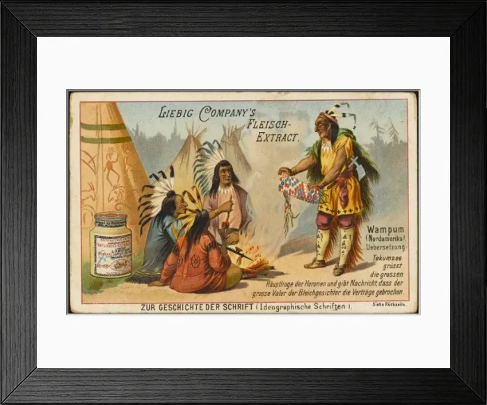 Framed Print : Wampum Message Framed Print : Wampum Message