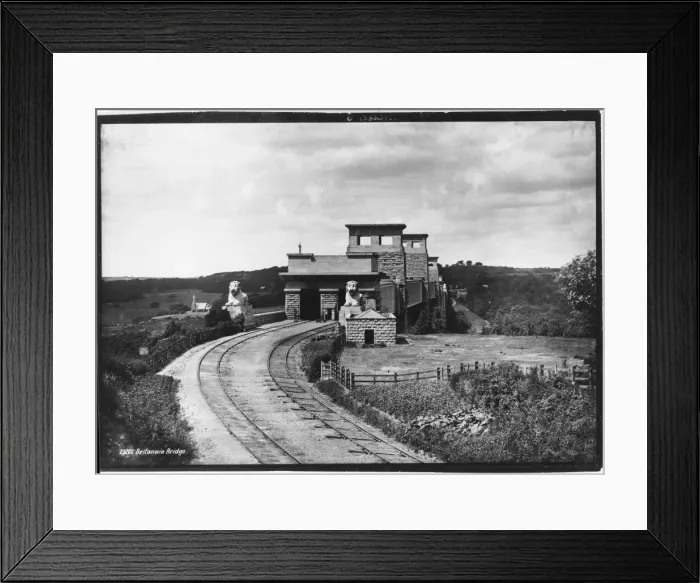 Framed Print : Britannia Bridge - 1890 Framed Print : Britannia Bridge - 1890