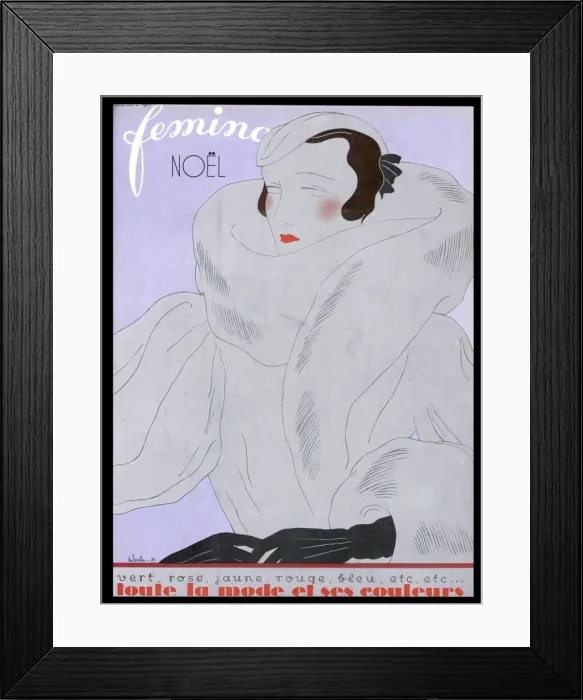 Framed Print : Femina Noel Cover Framed Print : Femina Noel Cover