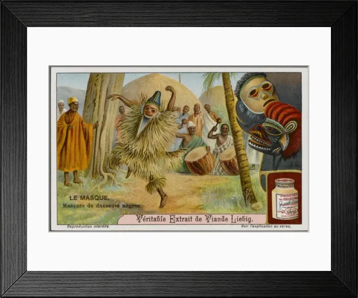 Framed Print : Masks of Tribespeople Framed Print : Masks of Tribespeople