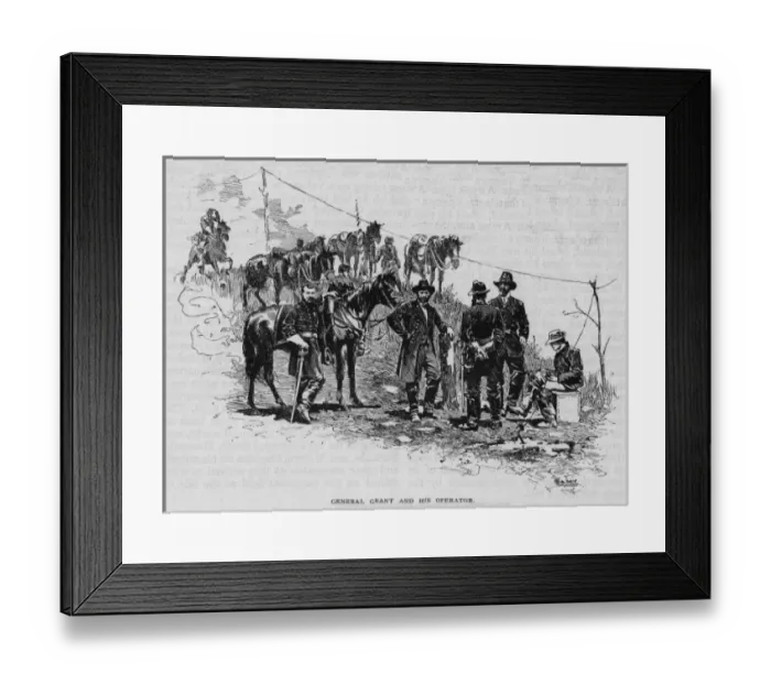 Framed Print : Electric Telegraph in US Framed Print : Electric Telegraph in US