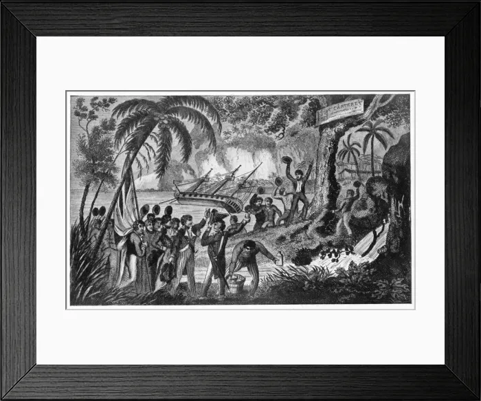 Framed Print : Carteret Lands 1767 Framed Print : Carteret Lands 1767