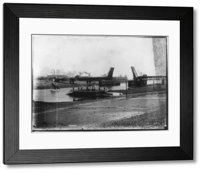 Framed Print : Walney Bridge 1908 Framed Print : Walney Bridge 1908