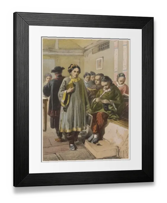 Framed Print : Chinese Schoolgirls Framed Print : Chinese Schoolgirls