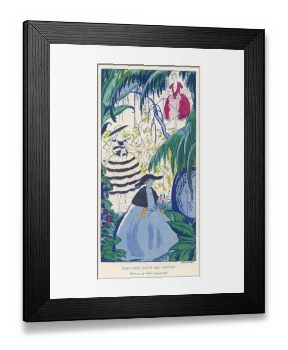 Framed Print : Afternoon Dress / Flowers Framed Print : Afternoon Dress / Flowers