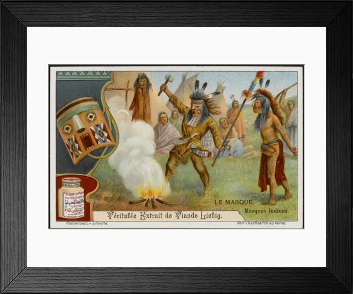 Framed Print : Native American Masks Framed Print : Native American Masks