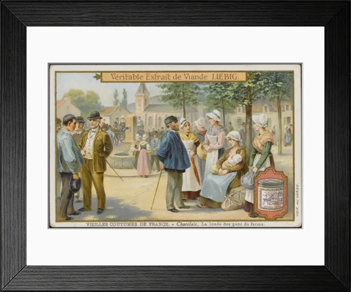 Framed Print : French Hiring Fair Framed Print : French Hiring Fair