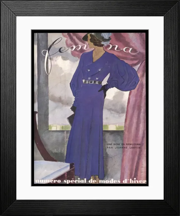 Framed Print : Jeanne Lanvin / Outfit Framed Print : Jeanne Lanvin / Outfit