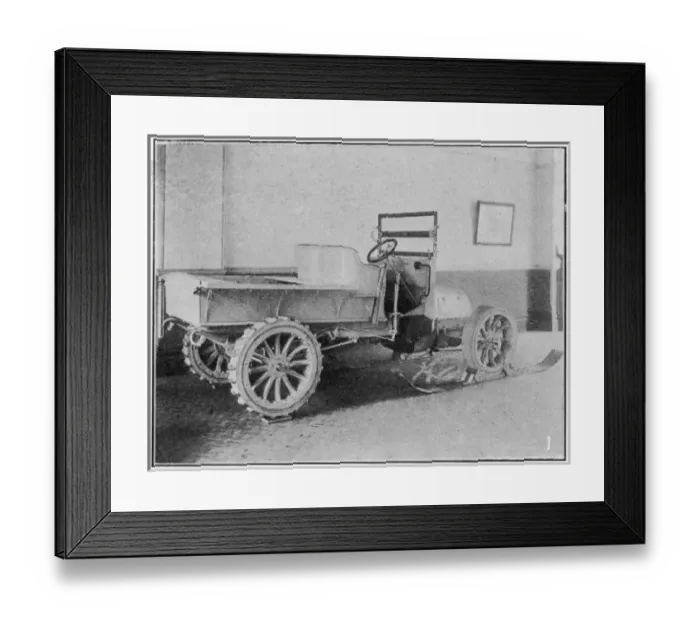 Framed Print : Snow Car of the Nimrod Antarctic Expedition, 1909