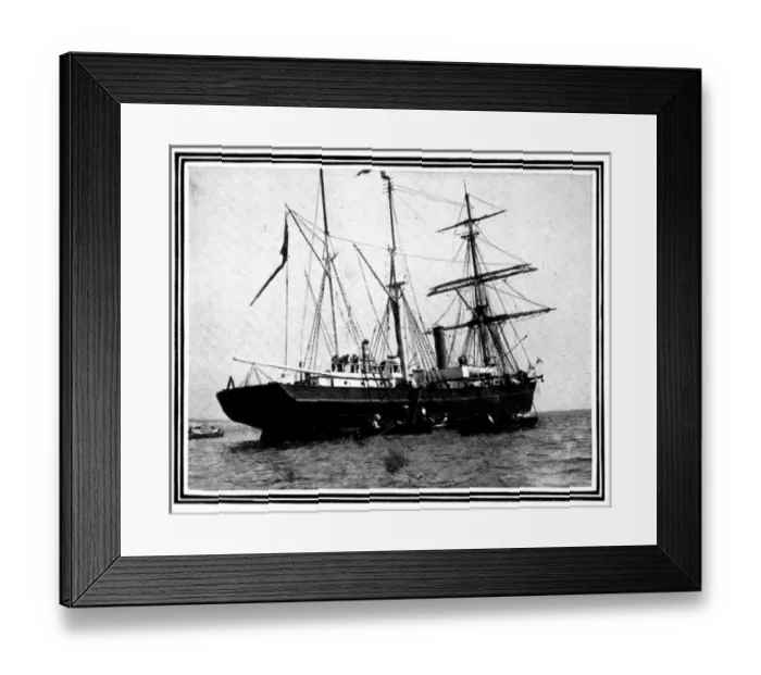 Framed Print : The Nimrod, Falmouth Harbour, 1909 Framed Print : The Nimrod, Falmouth Harbour, 1909