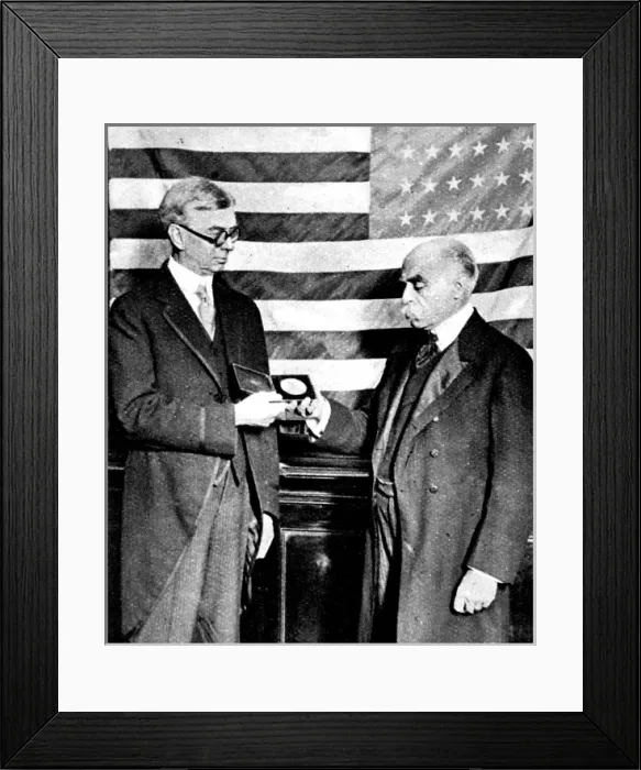 Framed Print : Sir Francis Younghusband and the American Ambassador, 1922 Framed Print : Sir Francis Younghusband and the American Ambassador, 1922