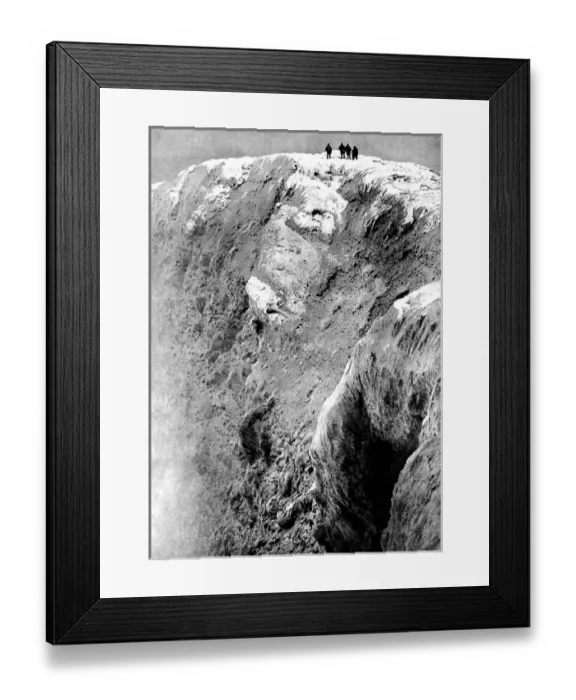 Framed Print : Polar Explorers on the summit of Mount Erebus, Antarctica, 1 Framed Print : Polar Explorers on the summit of Mount Erebus, Antarctica, 1