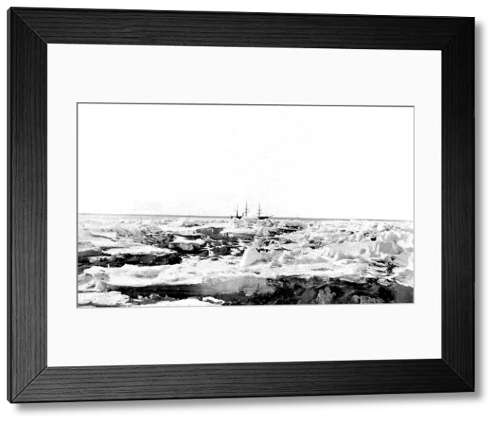 Framed Print : PRS Discovery in the pack ice, Antarctica, 1902 Framed Print : PRS Discovery in the pack ice, Antarctica, 1902