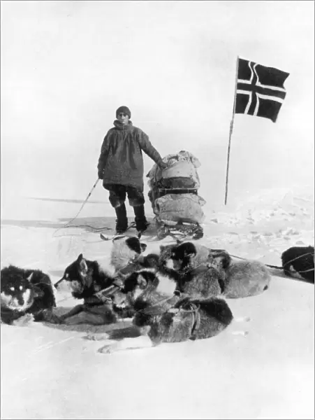 The Norwegian Flag at the South Pole, 1911