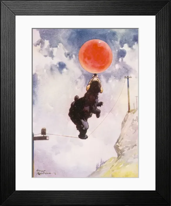 Framed Print : Balancing Bear / Rountree Framed Print : Balancing Bear / Rountree