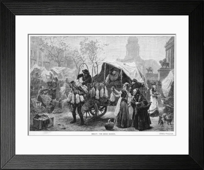 Framed Print : Goose Market Berlin Framed Print : Goose Market Berlin