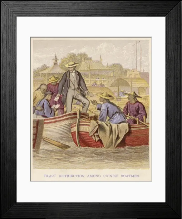 Framed Print : Tract Distribution China Framed Print : Tract Distribution China