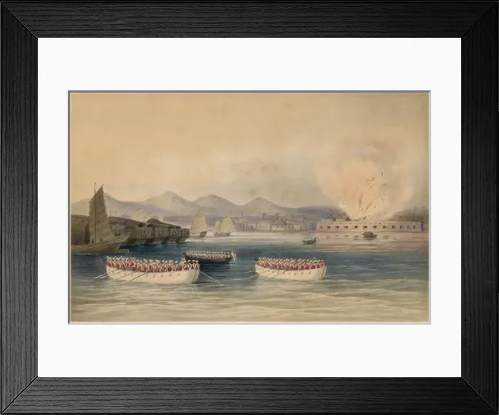Framed Print : Taking of Chusan 1840 Framed Print : Taking of Chusan 1840
