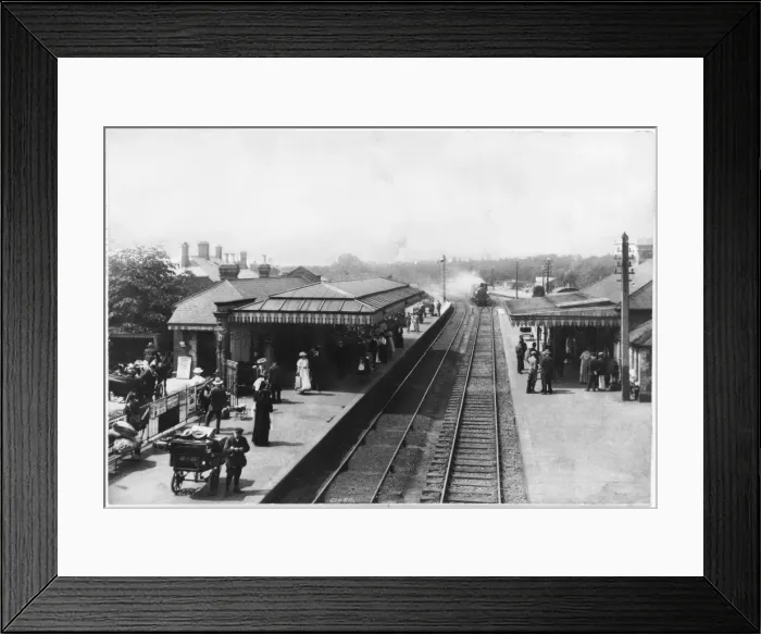 Framed Print : Camberley Station - 1909 Framed Print : Camberley Station - 1909